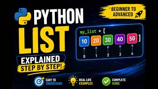 Python List Tutorial for Beginners 🧠 | Real Life Examples Included | Complete Beginner to Advanced