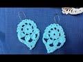 DIY Crochet Drop Summer Earrings |by Crafty Camille