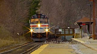 Amtrak Heritage F40PH #406 BLASTS Thru Ballardvale!!!