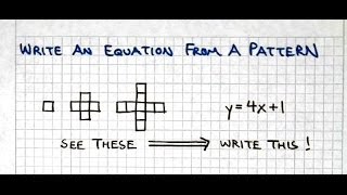 Write an Equation from a Pattern
