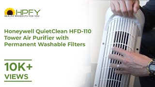 Honeywell QuietClean HFD-110 Tower Air Purifier with Permanent Washable Filters