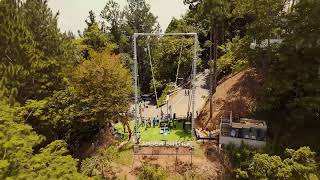 Experience the thrill of soaring above the treetops with our Amber Swing at Ambuluwawa! 🌿🎢