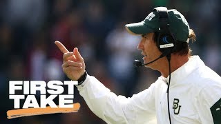 First Take reacts to CFL team pulling job from Art Briles after public backlash | First Take | ESPN