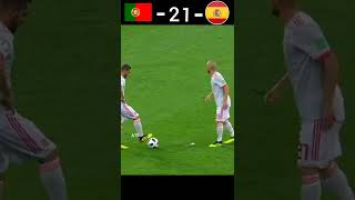 Portugal VS Spain 2018 world cup highlights #youtube #shorts #football