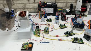 Window motor charging 4 batteries