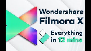 Filmora X - Tutorial for Beginners in 12 MINUTES! [ COMPLETE ]