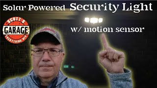 This 3-panel outdoor waterproof solar powered security light is perfect and easy to install! DIY