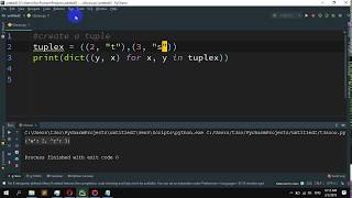 How to convert a tuple to a dictionary in Python