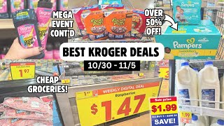 BEST KROGER DEALS | KROGER MEGA EVENT | EASY COUPON DEALS TO SAVE MONEY AT KROGER | 10/30 - 11/5