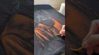 Using BLEACH 😱￼…to paint an Album cover on a T-SHIRT😱 #shorts #art