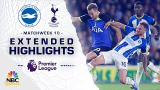 Brighton v. Tottenham Hotspur | PREMIER LEAGUE HIGHLIGHTS | 10/8/2022 | NBC Sports