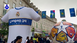 UEFA Champions League final 2024 football festival Regent Street 🇬🇧 Central London Walking Tour