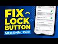 🔒 How To Stop Side Lock Button From Ending Calls On iPhone | 📱 Disable Lock to End Call