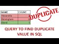 Data Analytics Interview Question-Query to find duplicate records or rows in SQL #mysql #dataanalyst