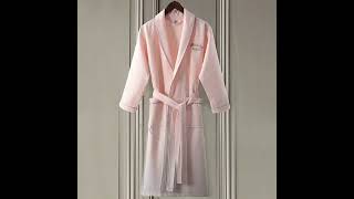 YRF-Silk Robes,Organic Cotton Toddler Bathrobe,Towel Wrap,Women Customize Bathrobe,Video