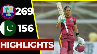 Full Match Highlights | West Indies Women's vs Pakistan Women's | 1st Odi 2024 | wiw vs pakw