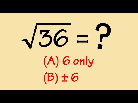 What is the square root of 36?