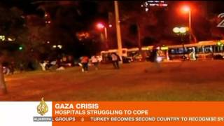 Gaza hospitals struggle to cope