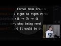 ​ ⁨@Tsoding⁩ on why he hasn't started an OS development series