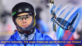 Dmytro Kotovskyi 3 place at freestyle aerial WC Finland Ruka