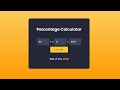 Percentage Calculator | Javascript Project For Beginners