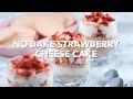 MUST TRY! No Bake Strawberry Cheese Cake | Resepi Senduk Swap