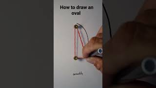 how to draw an oval