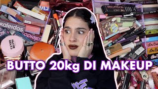 EXTREME decluttering, throwing out makeup that is 7 years old