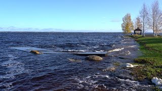 Lappajärven vedenpinta korkealla 19.10.2023