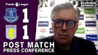 Everton 1-1 Aston Villa - Carlo Ancelotti FULL Post Match Press Conference