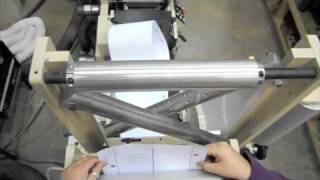 How to web a turn bar on a flexo press