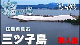 【三ツ子島（広島県呉市）】なんと、塩の島。その外観は白くてとても美しい