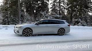 Opel Insignia GSi 4x4: snow acceleration