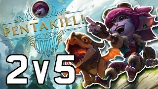 Tristana \u0026 Cassiopeia 2v5 PENTAKILL