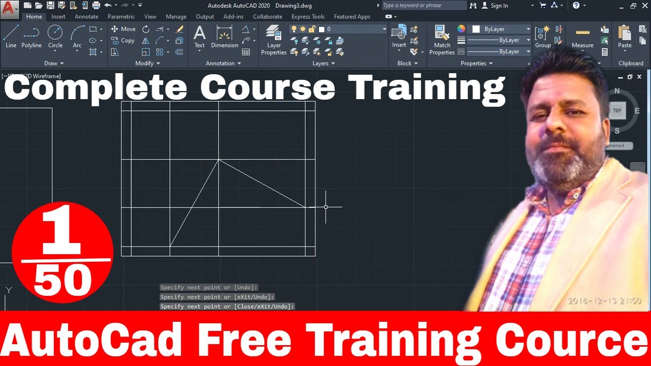 How To Start Autocad 2022 Day-1 | Autocad Free Course For Students ...