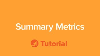 TeamGuru Tutorial: How to create summary metrics
