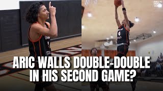 ARIC WALLS DOUBLE-DOUBLE IN HIS SECOND COLLEGIATE GAME?