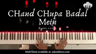 Chand Chupa Badal Mein | Piano Cover | Udit Narayan | Aakash Desai
