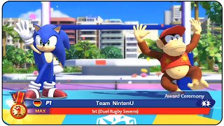 Mario & Sonic at the Rio 2016 Olympic Games (Wii U) - Duel Rugby Level : MAX