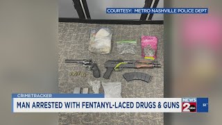 Man arrested with fentanyl-laced drugs and guns