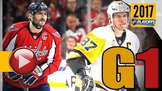 Pittsburgh Penguins vs Washington Capitals. 2017 NHL Playoffs. Round 2. Game 1. 04.27.2017 (HD)