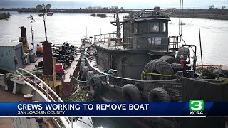 Sunken World War II-era tugboat in Delta to be dismantled