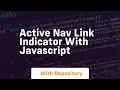 active nav link indicator with javascript