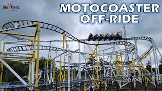 Motocoaster Off-Ride Footage, Six Flags Darien Lake Zamperla Motorbike Coaster | Non-Copyright