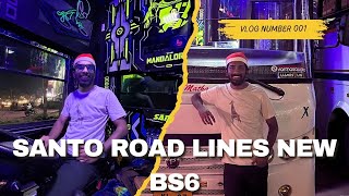 Santo road lines bs6 tourist bus walkaround review | nazru vlogger | vlog no 1