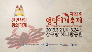 코앞으로 다가 온 영덕 대게축제 2019