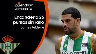 JAMES FELDEINE: brutal racha sin fallo | Liga Endesa 2020-21