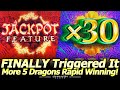 Finally Triggered the 5 Dragons Rapid Jackpot Feature! Another Winning Session with 5 Dragons Slots!