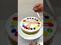 1kg rainbow 🌈 cake amazing design cakedesign​  youtube​  shorts   ytshorts​  cakeart​ food​ 2024