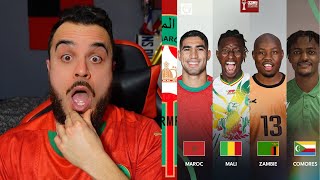 LE MAROC AVEC LE MALI, LA ZAMBIE ET LES COMORES ! | Réaction au tirage au sort de la CAN 2025